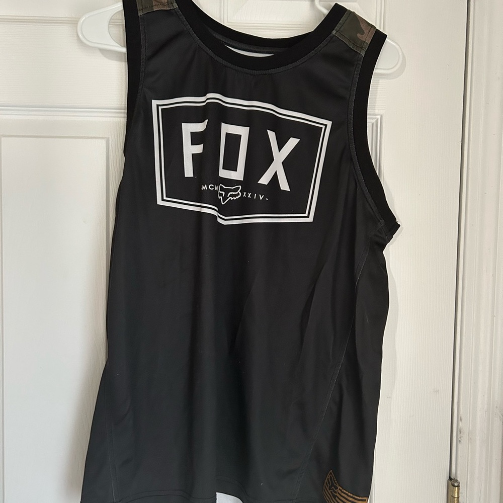 Fox Black Tank Top